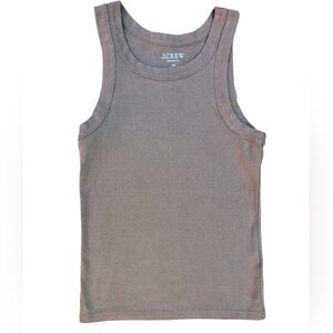 J. Crew Sleeveless Tank Top Taupe Cotton Small